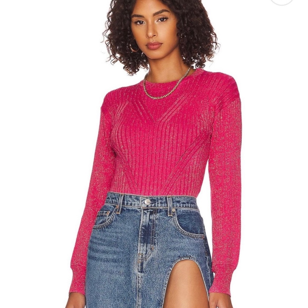 Revolve pink sweater top